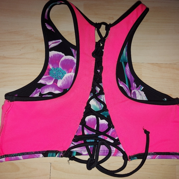 Bodyglove Floral Strappy Swim Top - Picture 6 of 8